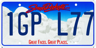SD license plate 1GPL77