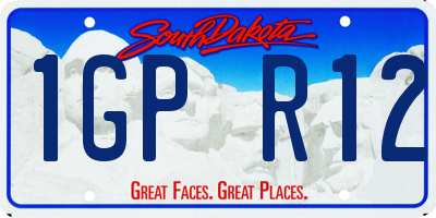 SD license plate 1GPR12