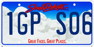SD license plate 1GPS06