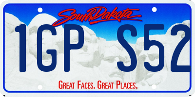 SD license plate 1GPS52