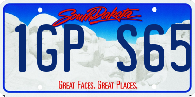 SD license plate 1GPS65