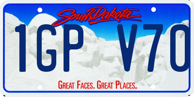 SD license plate 1GPV70