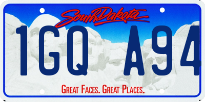SD license plate 1GQA94
