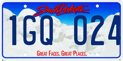 SD license plate 1GQO24