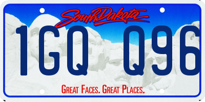 SD license plate 1GQQ96