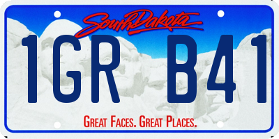 SD license plate 1GRB41
