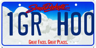SD license plate 1GRH00