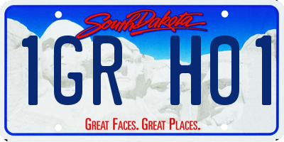 SD license plate 1GRH01