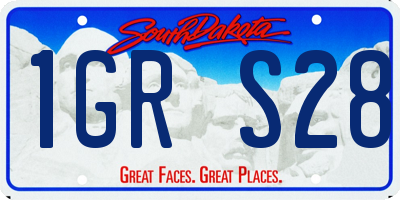SD license plate 1GRS28
