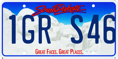 SD license plate 1GRS46