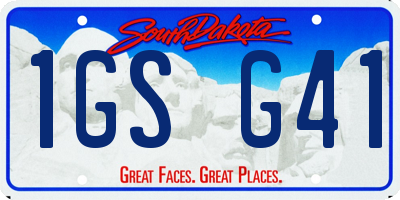 SD license plate 1GSG41