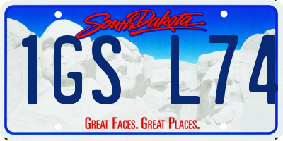 SD license plate 1GSL74