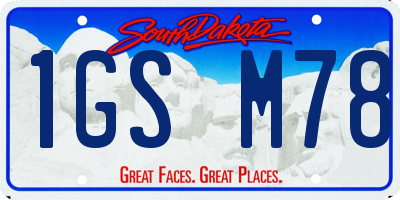 SD license plate 1GSM78