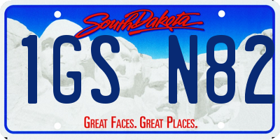SD license plate 1GSN82