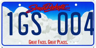 SD license plate 1GSO04