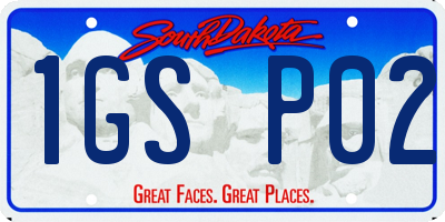 SD license plate 1GSP02