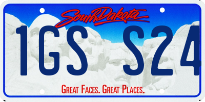 SD license plate 1GSS24