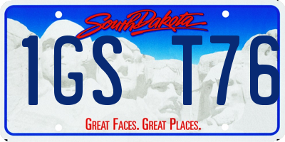 SD license plate 1GST76