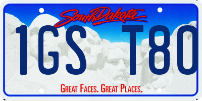 SD license plate 1GST80