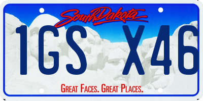 SD license plate 1GSX46