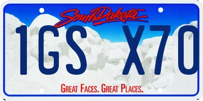 SD license plate 1GSX70