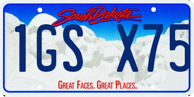 SD license plate 1GSX75