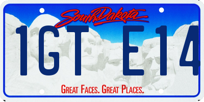 SD license plate 1GTE14