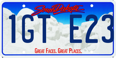 SD license plate 1GTE23