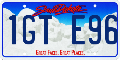 SD license plate 1GTE96