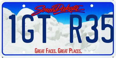 SD license plate 1GTR35