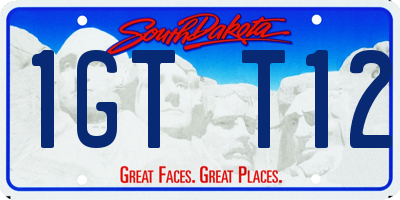 SD license plate 1GTT12