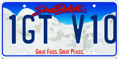 SD license plate 1GTV10