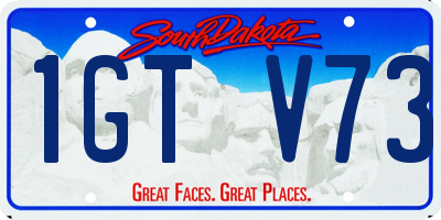 SD license plate 1GTV73