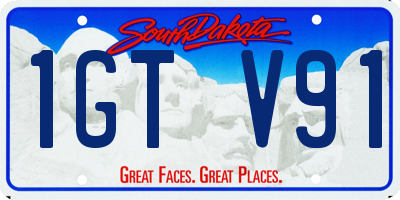 SD license plate 1GTV91