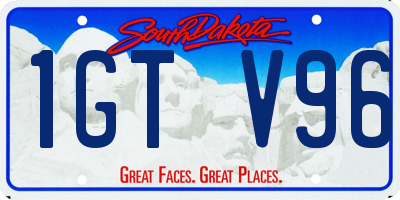 SD license plate 1GTV96