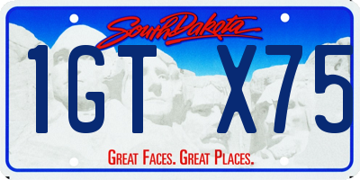 SD license plate 1GTX75