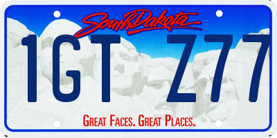 SD license plate 1GTZ77