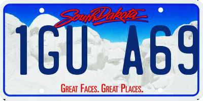 SD license plate 1GUA69