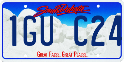 SD license plate 1GUC24