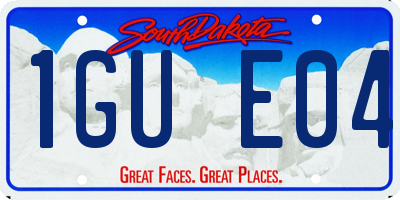 SD license plate 1GUE04