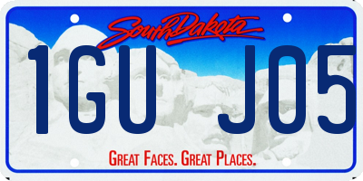 SD license plate 1GUJ05