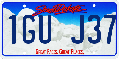 SD license plate 1GUJ37