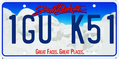 SD license plate 1GUK51