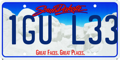 SD license plate 1GUL33