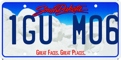 SD license plate 1GUM06
