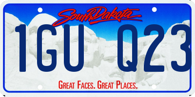 SD license plate 1GUQ23