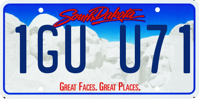 SD license plate 1GUU71