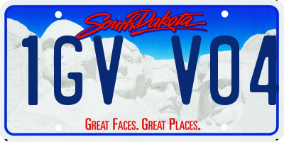 SD license plate 1GVV04