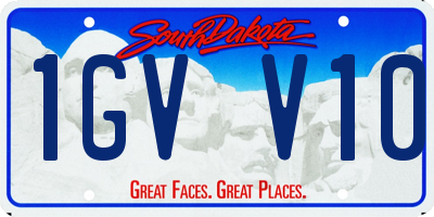 SD license plate 1GVV10