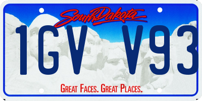 SD license plate 1GVV93